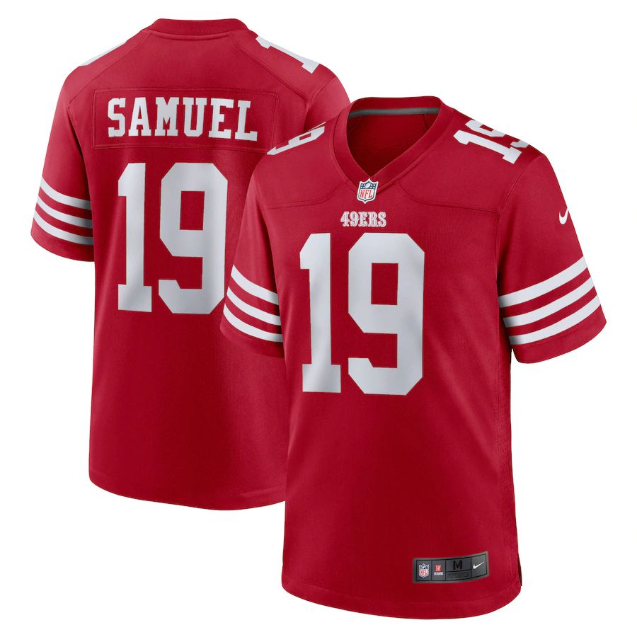 Men San Francisco 49ers 19 Deebo Samuel Nike Scarlet Player Game NFL Jersey